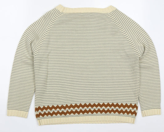 Womens UK Size S Sheilay Beige Pullover Jumper