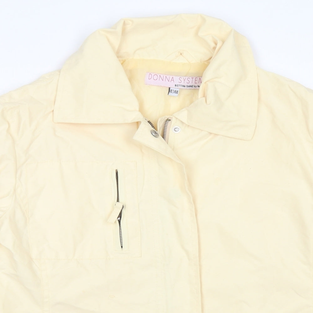 Donna System Womens Yellow   Jacket  Size 14  Zip