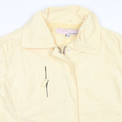 Donna System Womens Yellow   Jacket  Size 14  Zip