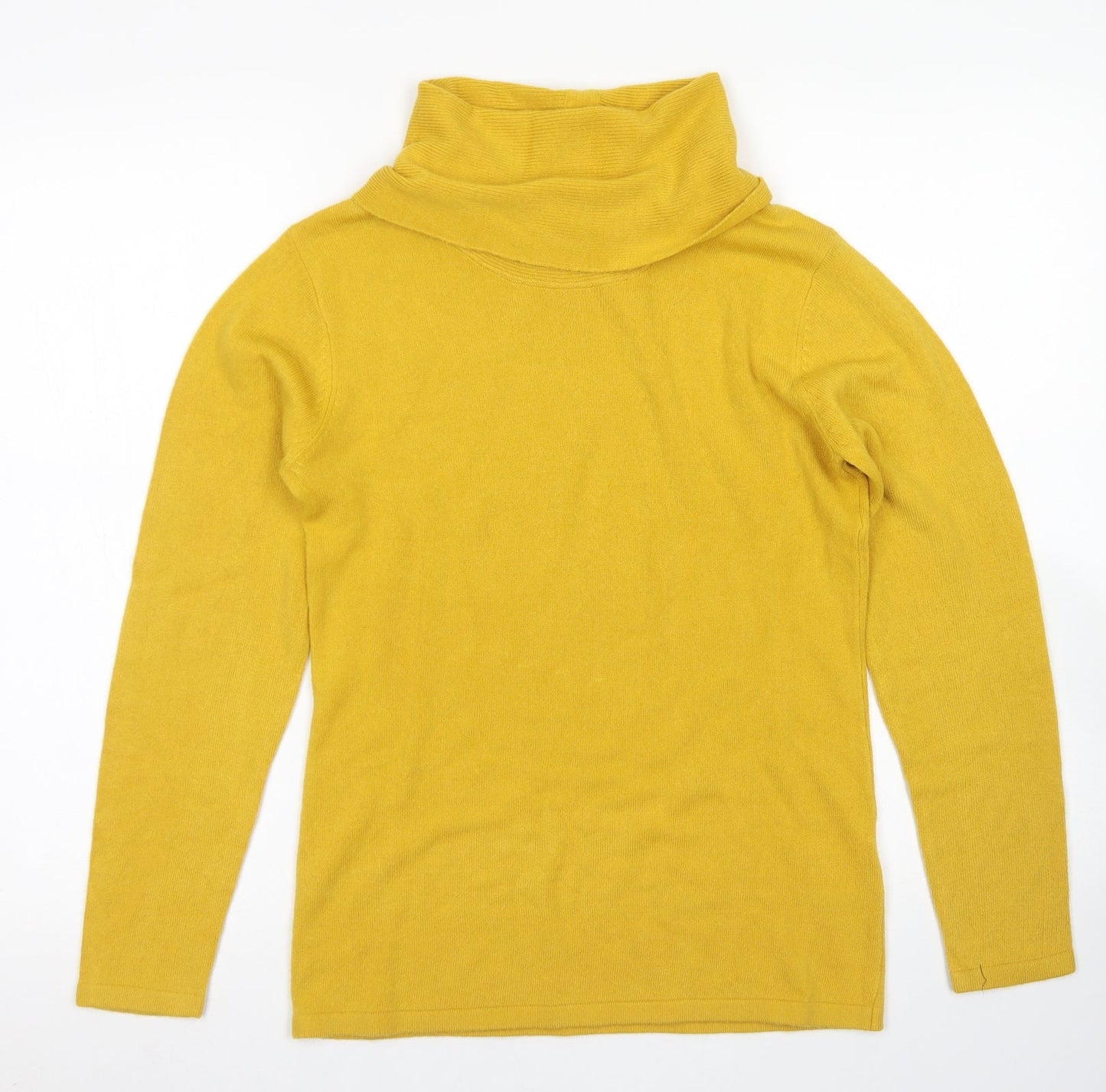 Womens UK Size 10 Emreco Yellow Pullover Jumper