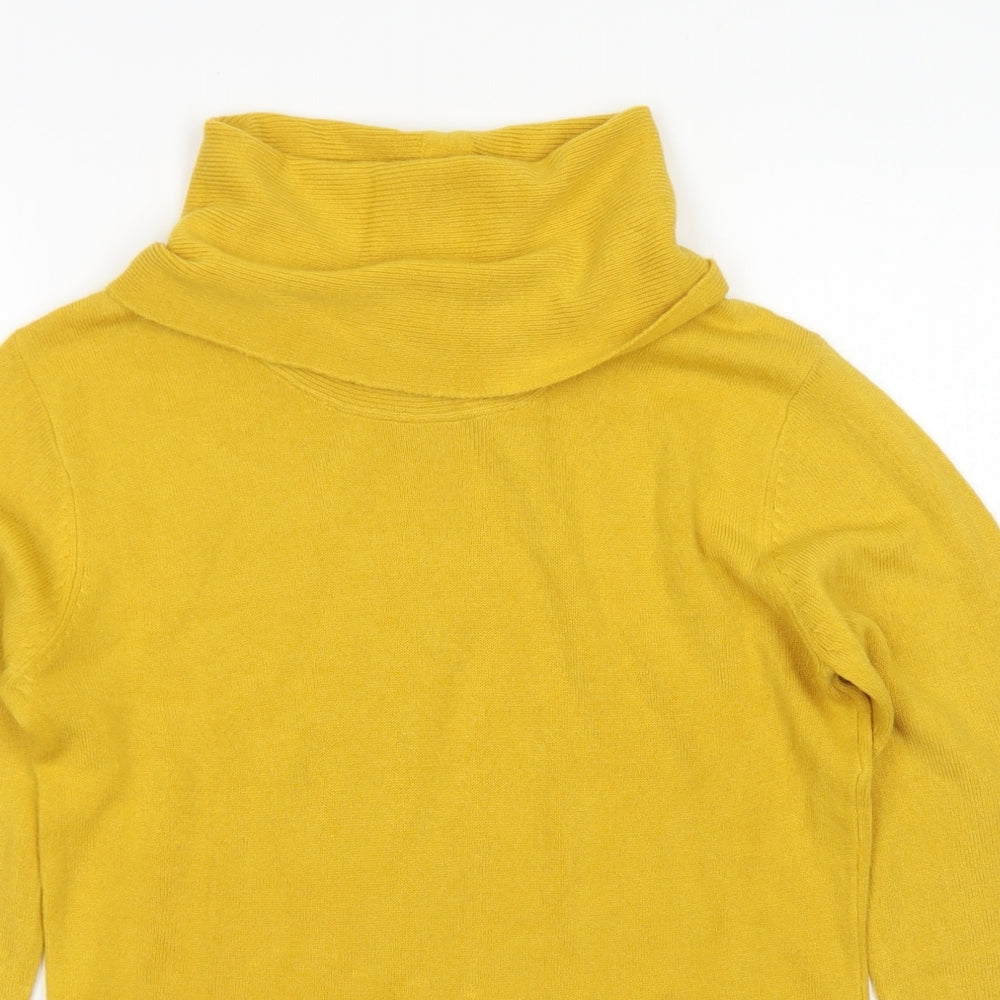 Womens UK Size 10 Emreco Yellow Pullover Jumper