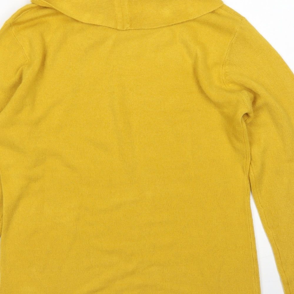 Womens UK Size 10 Emreco Yellow Pullover Jumper