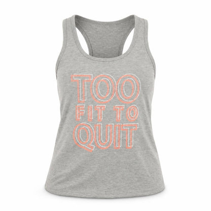 Front view of MPH women’s grey polyester basic tank, size S, scoop neck