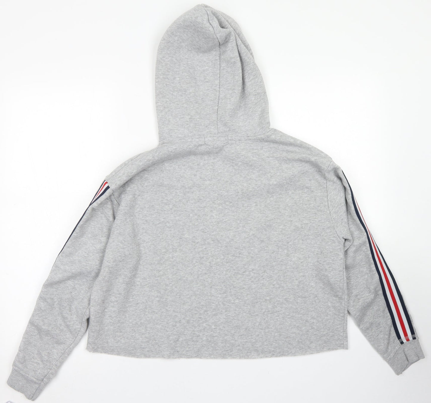 Primark Womens Grey  Polyester Pullover Hoodie Size M   - Cropped