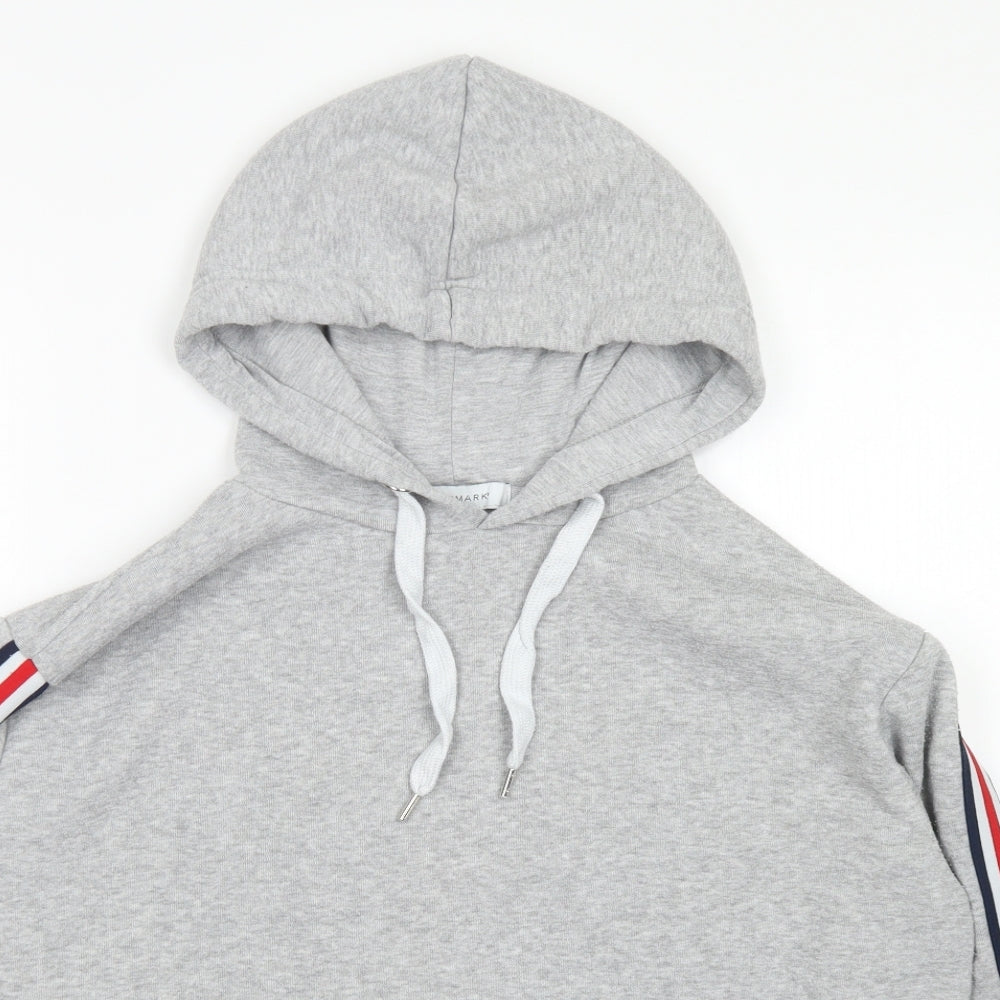 Primark Womens Grey  Polyester Pullover Hoodie Size M   - Cropped
