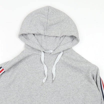 Primark Womens Grey  Polyester Pullover Hoodie Size M   - Cropped