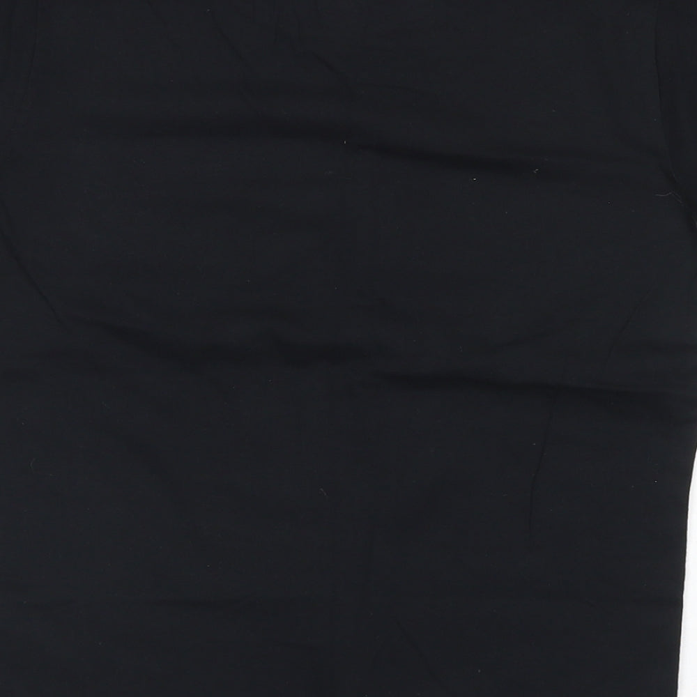 Gildan Boys Black  Cotton Basic T-Shirt Size 10 Years Crew Neck  - Big Ben