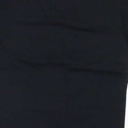 Gildan Boys Black  Cotton Basic T-Shirt Size 10 Years Crew Neck  - Big Ben