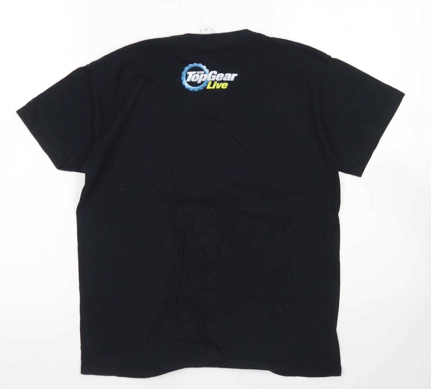 Gildan Boys Black  Cotton Basic T-Shirt Size M Crew Neck  - Top Gear