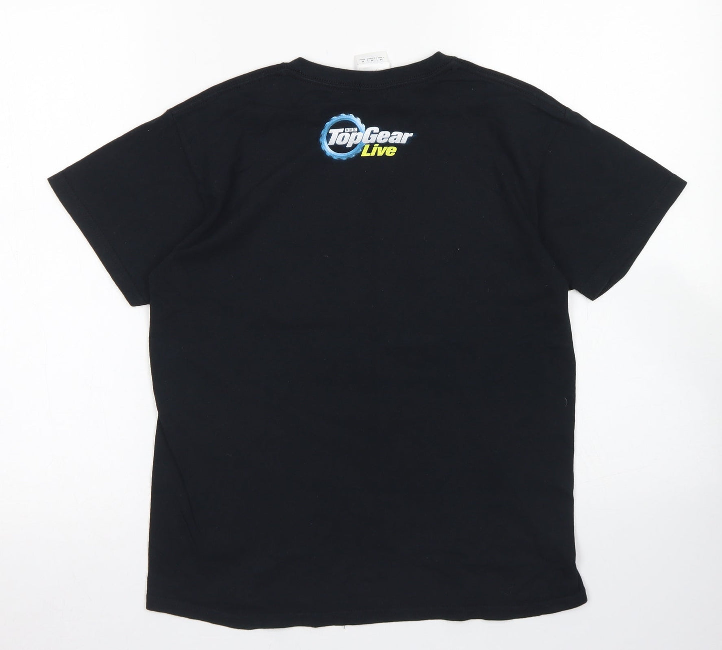 Gildan Boys Black  Cotton Basic T-Shirt Size M Crew Neck  - Top Gear