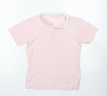 Undeniable Dudes Boys Pink  Cotton Basic Polo Size 10 Years Round Neck