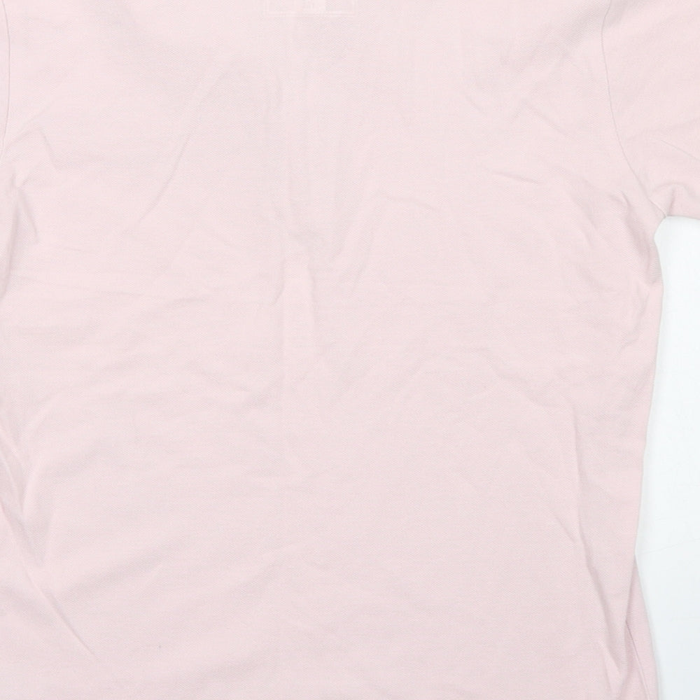 Undeniable Dudes Boys Pink  Cotton Basic Polo Size 10 Years Round Neck