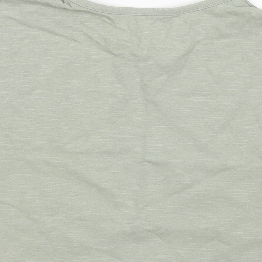 TU Girls Green  Cotton Basic T-Shirt Size 5 Years Crew Neck