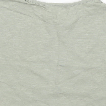TU Girls Green  Cotton Basic T-Shirt Size 5 Years Crew Neck