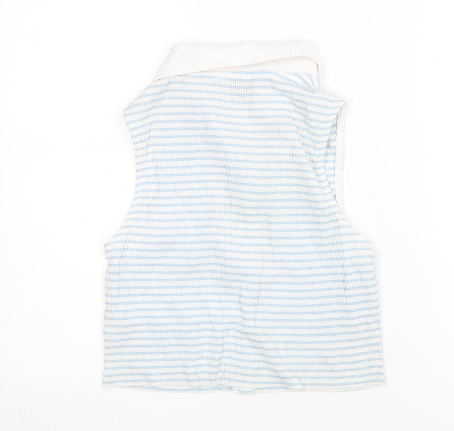 Primark Womens Multicoloured Striped Cotton Basic Button-Up Size S Collared