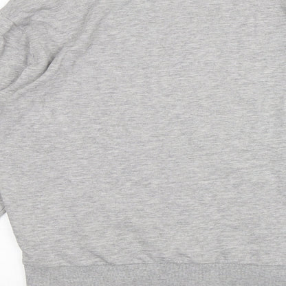 H&M Womens Grey  Cotton Pullover Sweatshirt Size M