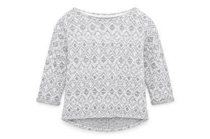 Womens UK Size S Papaya Grey Pullover Jumper
