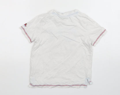 Sesame Street Boys White  Cotton Basic T-Shirt Size 5-6 Years Round Neck