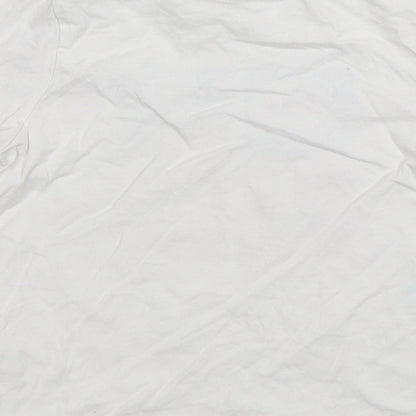 Sesame Street Boys White  Cotton Basic T-Shirt Size 5-6 Years Round Neck