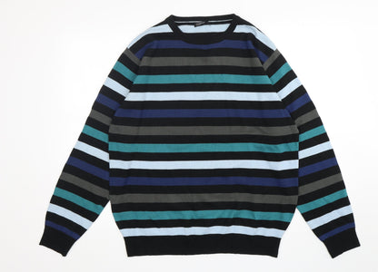 Womens UK Size L Cedar Wood State Multicoloured Pullover Jumper