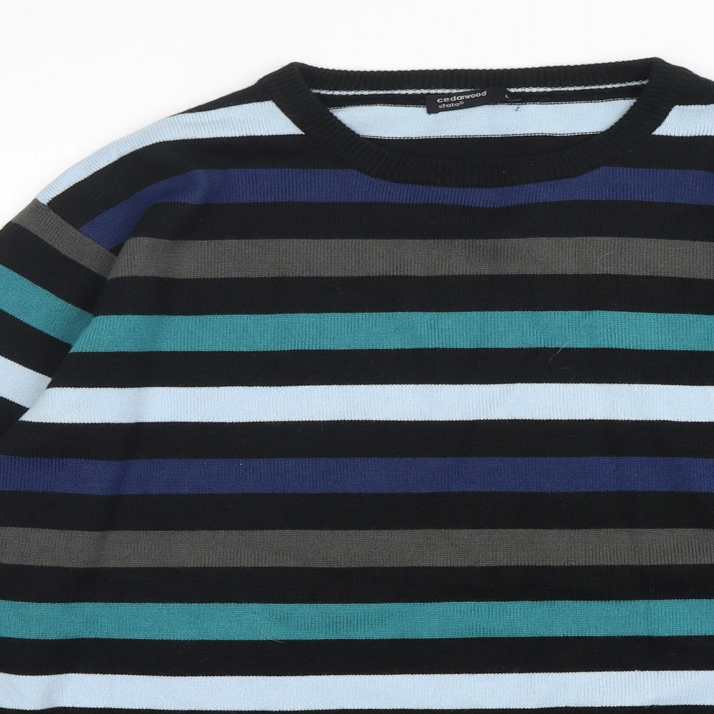 Womens UK Size L Cedar Wood State Multicoloured Pullover Jumper