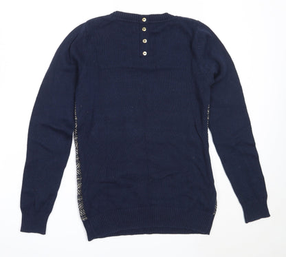 Womens UK Size 12 NEXT Blue Pullover Jumper