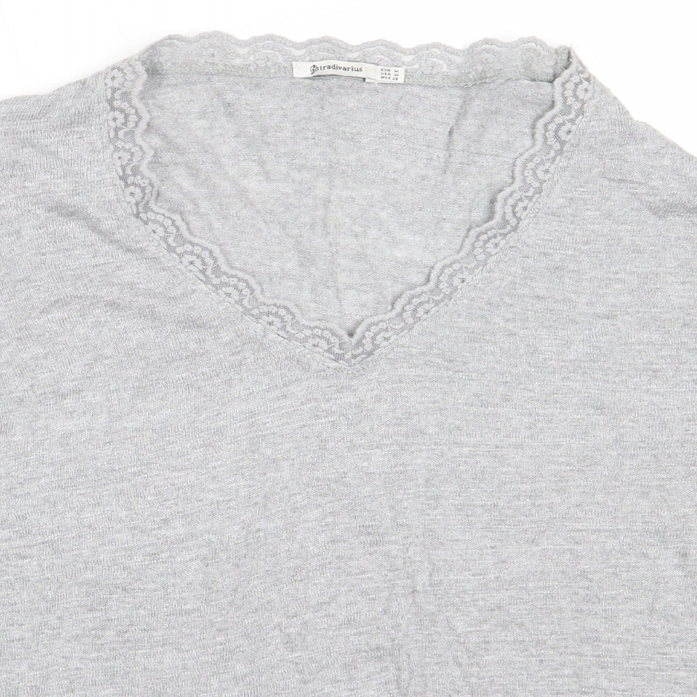 Womens UK Size M Stradivarius Grey Pullover Jumper
