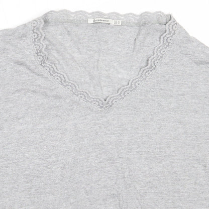 Womens UK Size M Stradivarius Grey Pullover Jumper