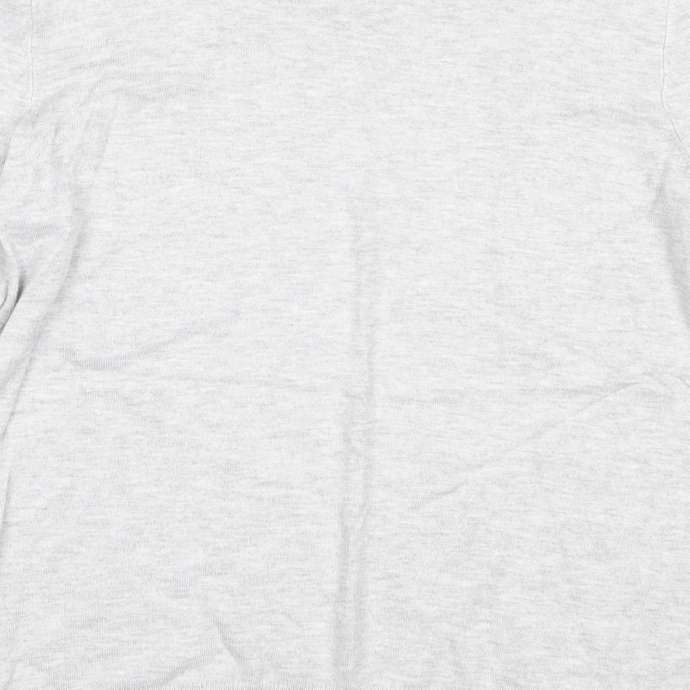 George Womens Grey Round Neck  Viscose Pullover Jumper Size 12