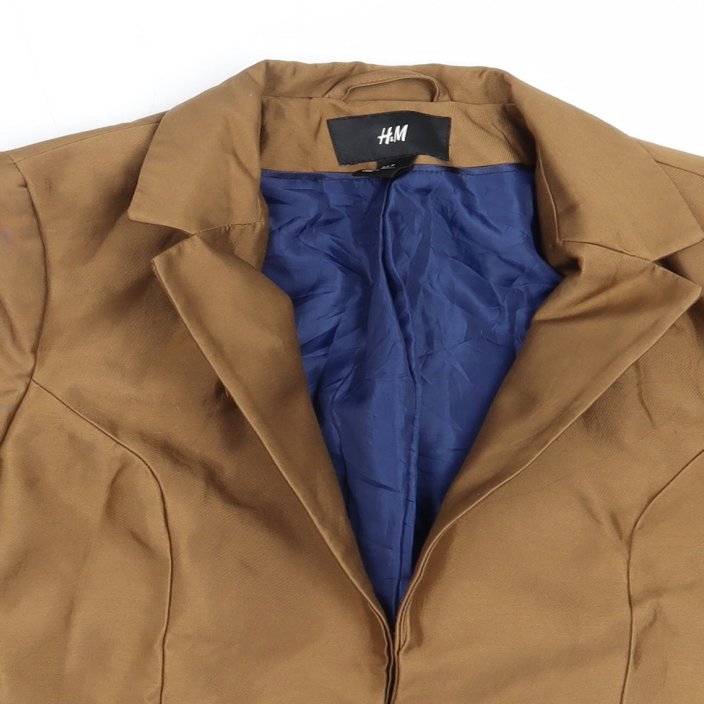 Womens UK Size 36 H&M Brown Jacket