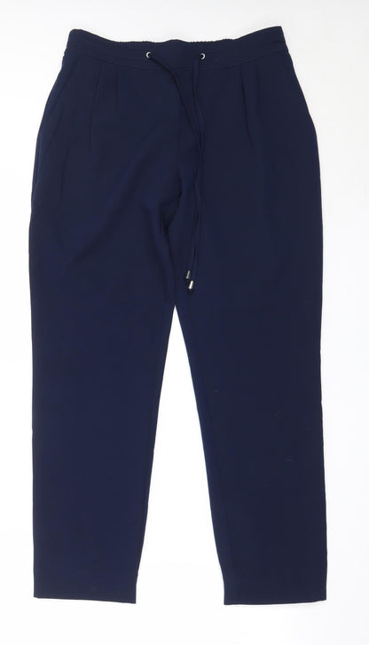 Womens UK Size 40 Oodji Regular Fit  Blue Trousers