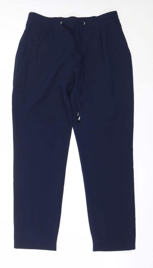 Womens UK Size 40 Oodji Regular Fit  Blue Trousers