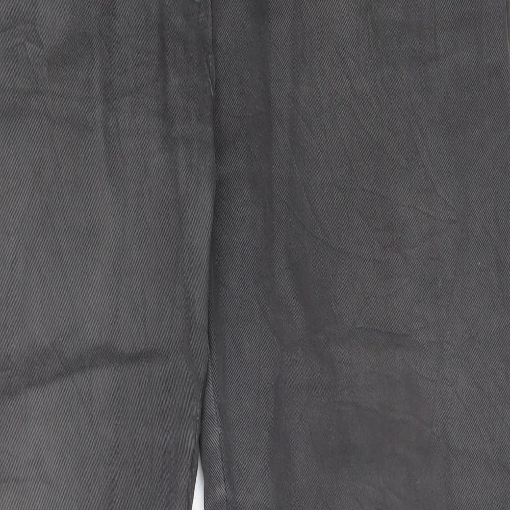 Womens UK Size M Preworn Regular Fit  Grey Trousers