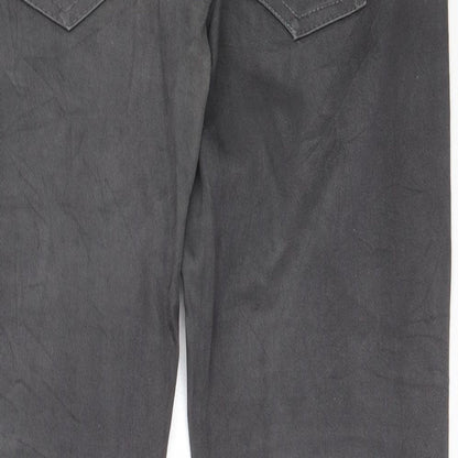 Womens UK Size M Preworn Regular Fit  Grey Trousers