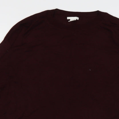 Mens UK Size M H&M Red Pullover Sweatshirt