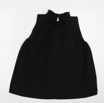 Womens UK Size XS H&M Black Basic Tank