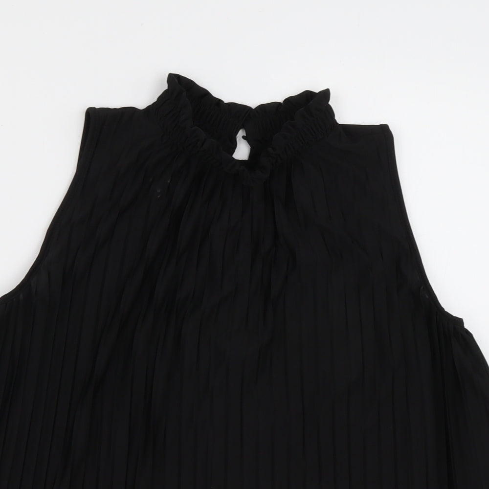 Womens UK Size XS H&M Black Basic Tank