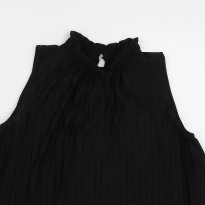 Womens UK Size XS H&M Black Basic Tank