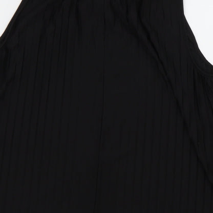 Womens UK Size XS H&M Black Basic Tank