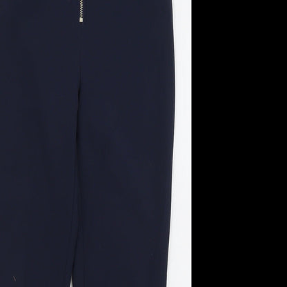 River Island Girls Blue  Polyester Capri Trousers Size 9 Months  Regular Zip