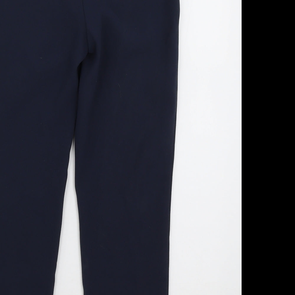 River Island Girls Blue  Polyester Capri Trousers Size 9 Months  Regular Zip