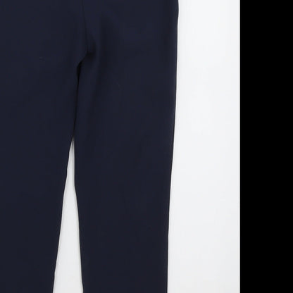 River Island Girls Blue  Polyester Capri Trousers Size 9 Months  Regular Zip