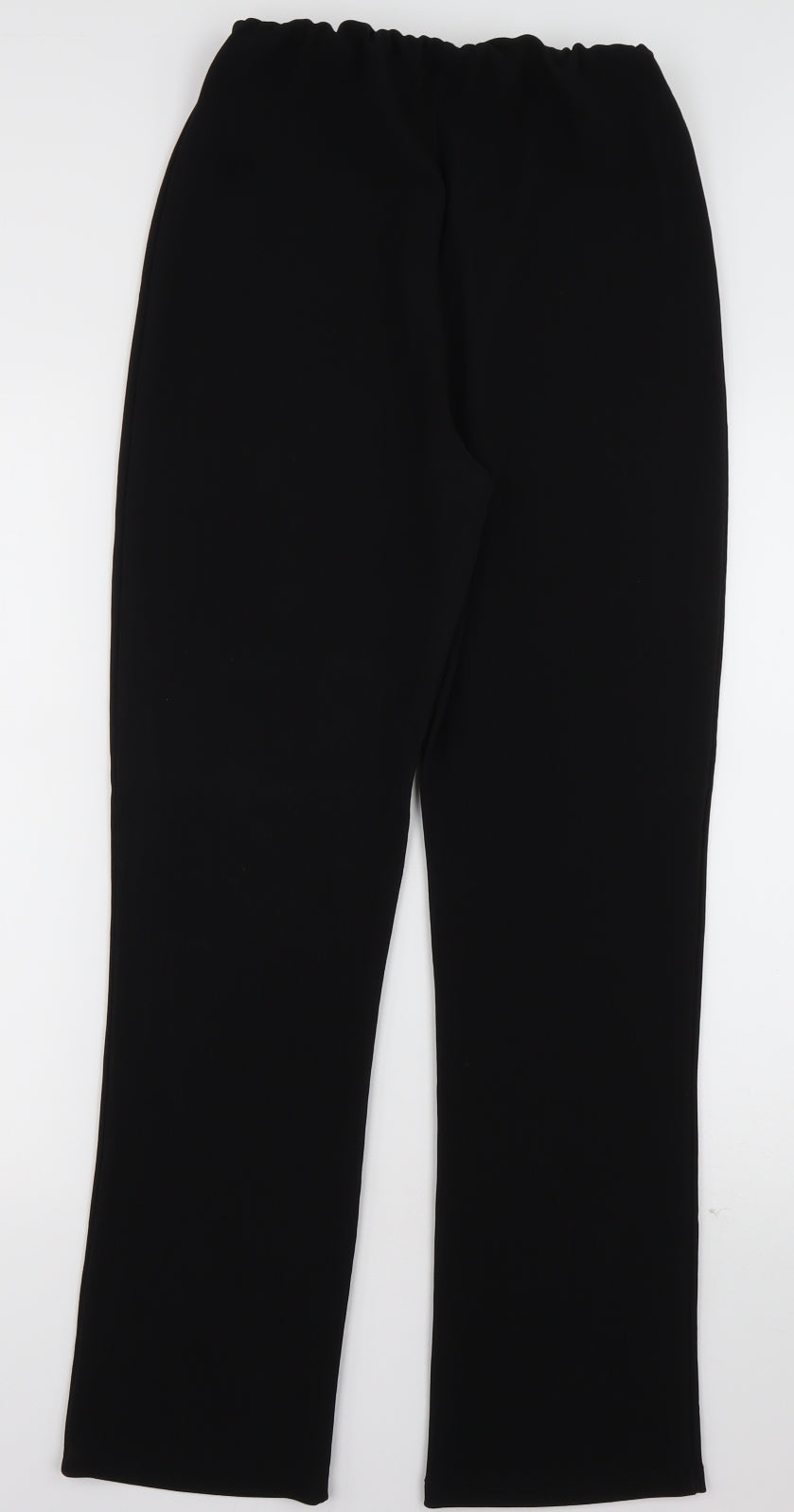 Womens UK Size L Preworn Regular Fit  Black Trousers