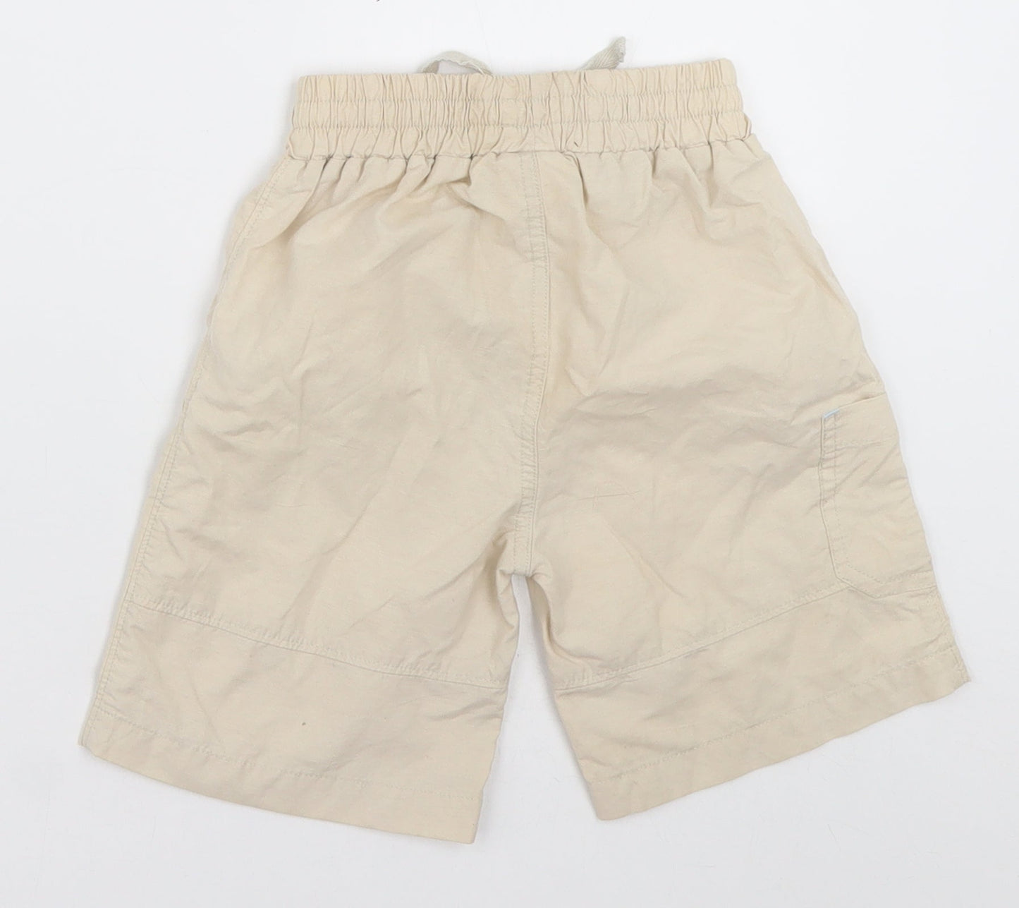 Reebok Boys Beige  Cotton Sweat Shorts Size 2 Years  Regular Tie