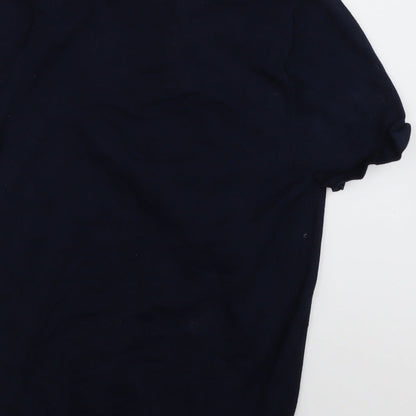 NEXT Mens Blue  Cotton  Polo Size XS Collared Button