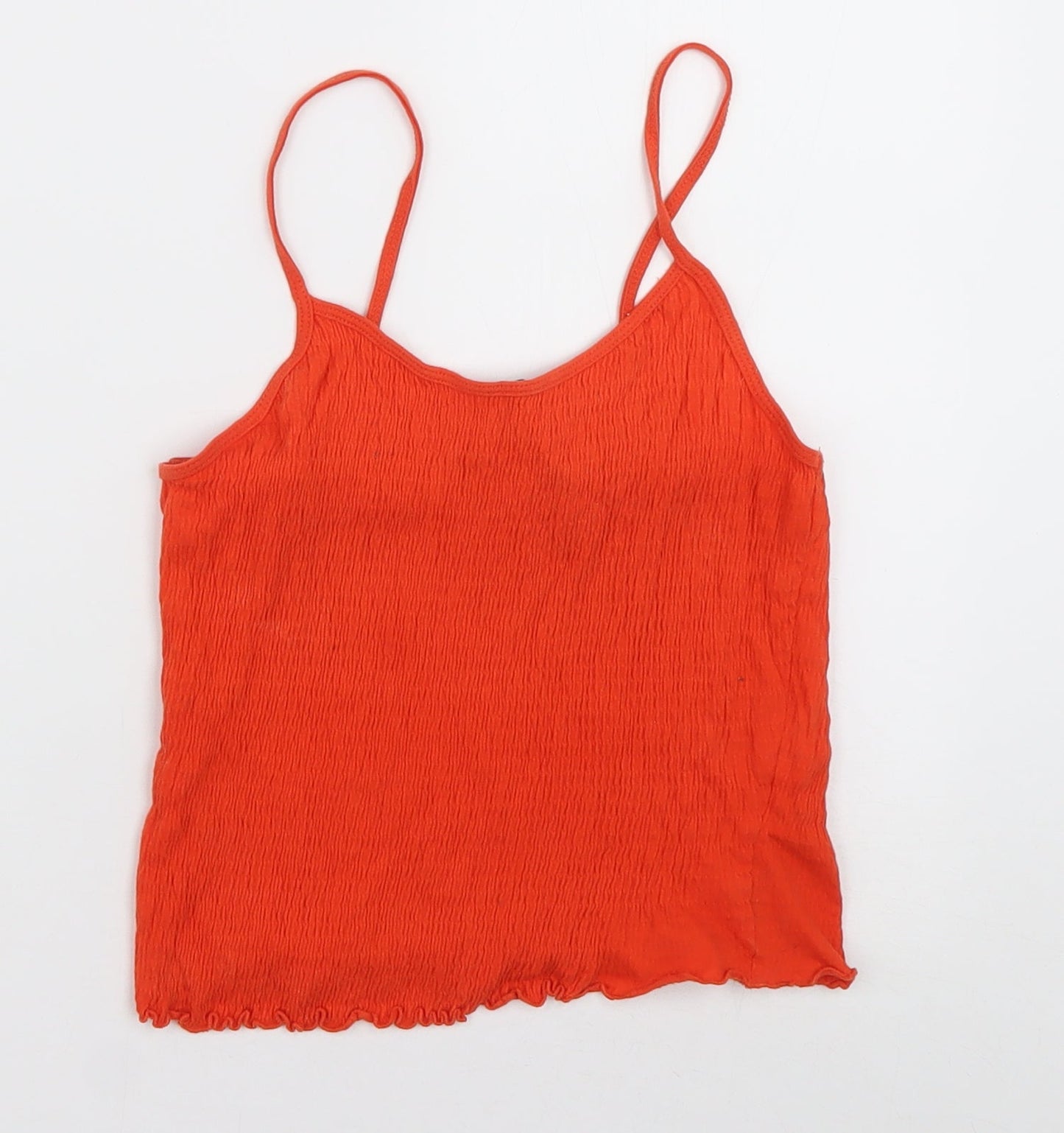 Womens UK Size 6 New Look Orange Cropped Tank