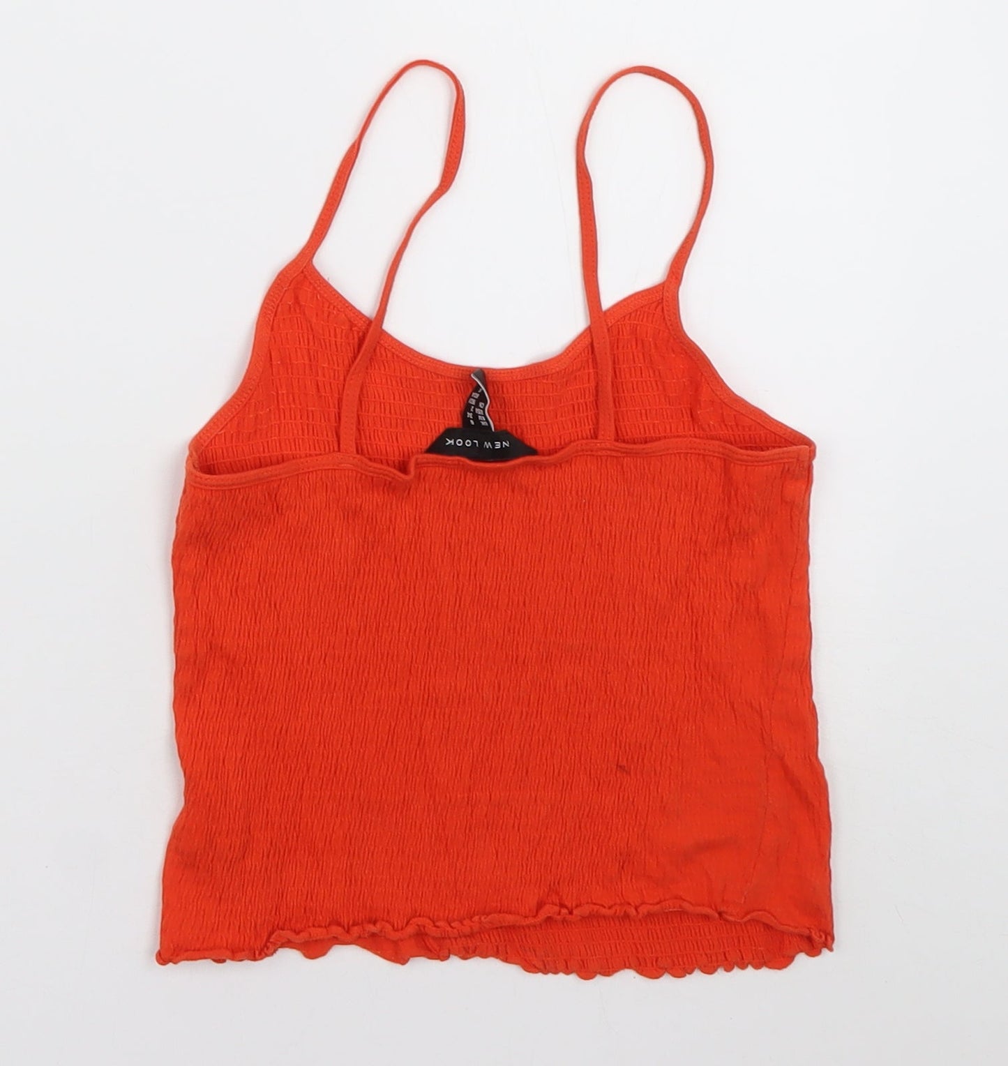 Womens UK Size 6 New Look Orange Cropped Tank