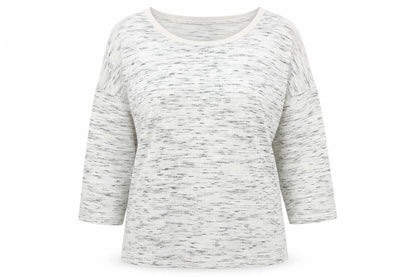 Front view of Marks & Spencer women’s grey polyester pullover sweatshirt, size UK 14, pullover