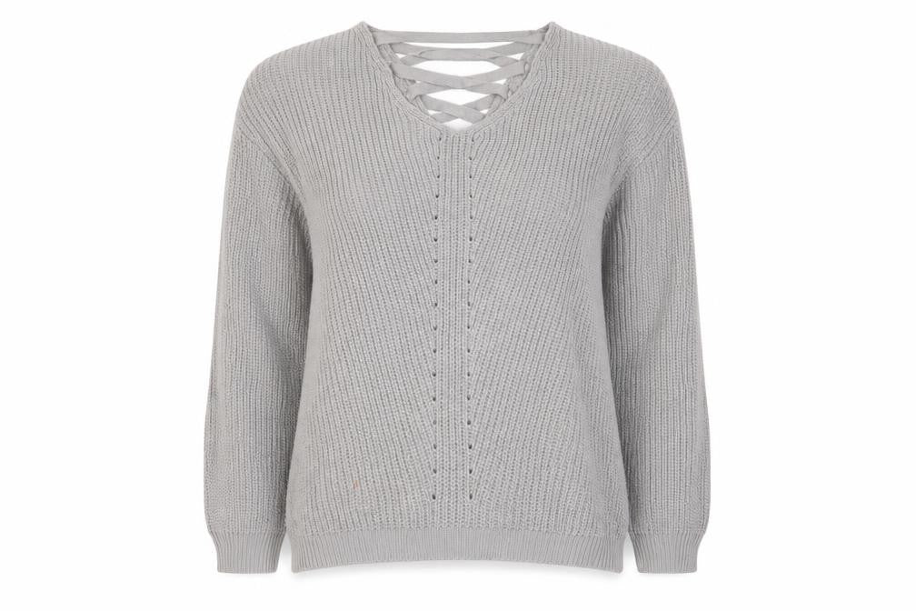 Womens UK Size 8 Primark Grey Pullover Jumper