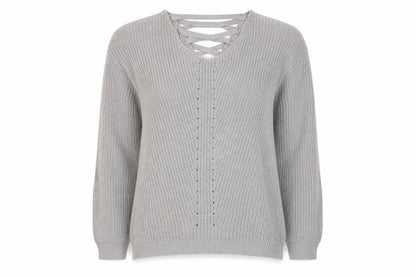 Womens UK Size 8 Primark Grey Pullover Jumper